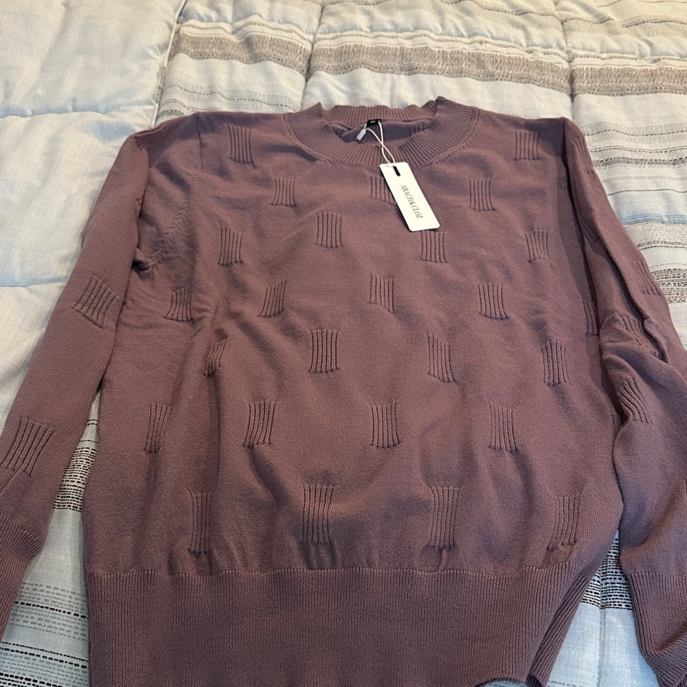 Elegant Mauve Sweater